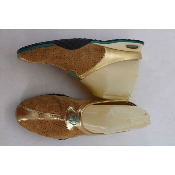 Cole Haan 6b Tan & Gold Slip On Mule - Picture 2 of 11